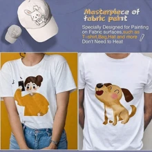 14 Colors Vibrant Fabric Paint Set With Brushes,Palette And Drawing Board- 14/26 Colors, 30ml/1.01oz Each Tube, Rich Pigment,Perfect For Artists, Crafters,Students, Crafts Products,Clothes Painting,Acrylic Fabric Paint Set,12/24 Colors, 12ml/0.4oz Fabric Paint Set - Color as Shown - View 5