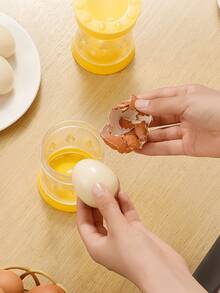 1个鸡蛋剥壳器，煮鸡蛋剥壳器，专用鸡蛋剥壳工具，蛋壳剥壳器，摇晃即可轻松去除蛋壳，剥壳器，鸡蛋剥壳器，手动鸡蛋剥壳器，蛋壳分离器，煮鸡蛋剥壳器，厨房工具，鸡蛋工具，可用洗碗机清洗，易于手洗，特别适合家庭使用。 - 彩色 - 查看 4