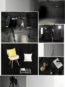 10x10ft High Density Polyester Photo Backdrop, Solid Black Photography Cloth, Wrinkle-Resistant, Machine Washable, Seamless Backdrop Suitable For Portrait, Video Studio, Party - Background Only
