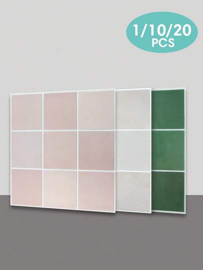 COMMOMY 1/10/20 matte 3D Abziehbilder - 11.8" X 11.8" - selbstklebende PVC Wandaufkleber, Gittermuster, moderner Stil, wasserfest, für Badezimmerfliesen, Küchenrückwand, einfach anzubringen, Wohnzimmer Wanddekoration, Wandsticker Raumdekoration Heimdekoration