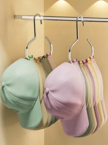 1pc Upgraded Hook Hat Storage Hanger, Black/White/Gray Universal Auxiliary Hook, Dorm Wardrobe Hanging Snapback Baseball Cap, Multi-Function Hat Display Rack, Minimalist & Fashionable