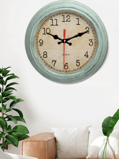 Pc 10 Inch/12 Inch Wand Klok Wooden Silent Clock, No Ticking, Modern, Battery Powered Retro Living Room, Kitchen, Bedroom ation. view 4