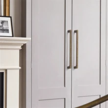 1 pieza/5 piezas Manijas de puerta de muebles de aleación de cobre marrón vintage, perillas de cajón de níquel antiguo, tiradores de armario, herrajes de puerta de muebles de orificio único, distancia entre centros de 96 mm, 128 mm, 160 mm, 192 mm, 320 mm - Multicolor - Ver 6