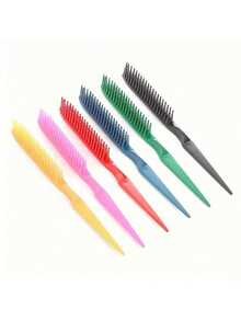 1 Peça Pente de Cabelo de Plástico Anti-Estático - Dentes Finos Portátil Fácil de Manusear - Pente de Plástico Simples para Uso Doméstico - Conveniente para Homens e Mulheres, Kit de Penteado, Kit de Ferramentas para Cabelo, Acessórios de Beleza Doméstica para Mulheres, Ferramentas de Penteado