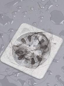 80 Stücke Rückstandsfilter, Abflussfilter-Abdeckung für Haarpfropfen, Einweg-Duschablauf-Haarhänger, Einweg-Duschhaarhänger, Bodenablauffilter-Maschenaufkleber, Haarpfropfen für Badewannen, Badezimmer-Accessoires, Küche, Badezimmer, Haushalt, Haushaltsartikel (vor Gebrauch trocken wischen, um ein Ablösen zu verhindern)