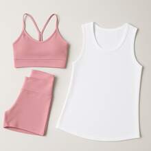 3-Piece Kit, Top + Shorts + Dryfit Tank Top, Workout, Gym, Fitness, Tank Top, ONE SIZE - 所有帆船賽都是獨一無二的 - 查看 1