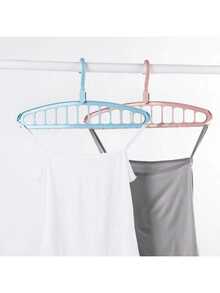 1 buc. Cuier de haine multifuncțional care economisește spațiu, organizator de dulap din plastic, cuier de haine portabil și pliabil pentru depozitarea în dulap, articole esențiale de călătorie