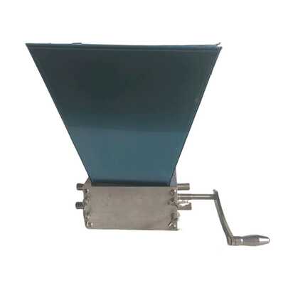 1 pieza Molinillo manual de acero inoxidable de 3 rodillos y 5 granos de plata, molino de harina de trigo para equipos de vino casero, suministros para fiestas de Navidad, cena familiar