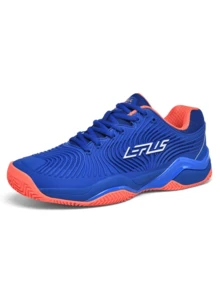 Men's Pickleball Shoes - Tennis & Racquetball Anti-Slip Court Sneakers - Cushioned, Breathable For Men And Women - Kungsblått - Visa 4