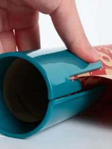 1pc Sliding Gift Wrapping Paper Cutter, Holiday Party Cutting Tool, Straight Sliding Wrapping Paper Cutter, Suitable For Valentine's Day, Easter, Ramadan, Wedding, Halloween, Christmas, Birthday Party Packaging Paper Cutting Tool, Random Color And Style