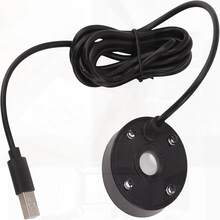 Ultrasonic Mist Maker Fogger, Water Fountain Pond Fog Machine Atomizer Air Humidifier With Colorful LED Lights For Water Fountain Pond Fogger Halloween Party Christmas, Rockery