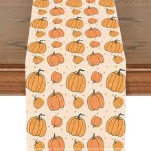 1/20 buc. Șervețel de masă de toamnă, stil simplu de zi cu zi, șervețel de masă cu model de dovleac, potrivit pentru restaurante, bucătării, petreceri de sărbători, potrivire perfectă pentru decorarea casei, șervețel de masă dreptunghiular, stil nou de toamnă