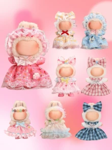 1pc Clothes For Doll Suitable For La Bubu1st/2nd/3rd Generation Ceramic Figurine Clothes(Only Clothes) - Multicolor - View 2