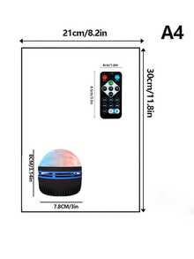 LED Northern Lights Projection Lamp, Suitable For School Opening Season/Festival Gifts. It's Extremely Thoughtful. The Gentle Single-Color Aurora Slowly Flows, Like Bringing The Real Northern Night Sky Into Your Home. The Dynamic Multi-Color Waves Alternate And Change, As If You Were Standing Beneath The Twinkling Starry Sky, Making Every Ordinary Moment Filled With Immersive Light And Shadow Surprises!