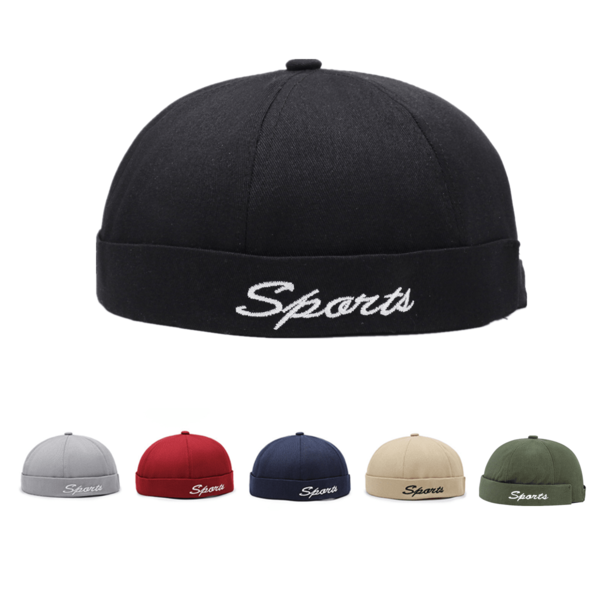 6 Colors Men Landlord Hat Brimless Caps Hiphop Melon Skin Cap Winter Outfits Fall