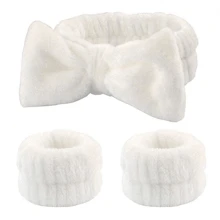 1pc Headband/2pcs Wristbands/3pcs Facial Cleansing Set: Polyester Bath Wristbands, Fluffy Solid Color Headband, Reusable Spa Headband & Wristbands, Fine Fiber Headband, Makeup Headband Wristbands, Elastic Wrist Wrap, Absorbent Sweatband, Face Towel. Suitable For Bathroom, Living Room, Vanity, Travel, Bedroom, Yoga, Workout, Bathing, Makeup, Skincare, Spa, Salon, Birthday, Face Mask, Exercise,Blackhead Remover,Beauty,Skin Care Products,Spa,Self Care,Skin Care Tools,Face Care,Esthetician Supplies,Skin,Face Wash,Facial