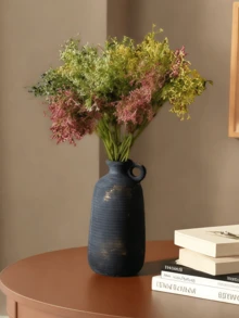 1 Peça Vaso Cerâmico Estilo Medieval Clássico com Boca Fina e Alça, Pode Conter Água, Adequado para Decoração de Estilo Centro-Asiático