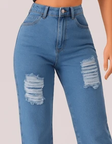 Wide Leg Destroyed  Clara