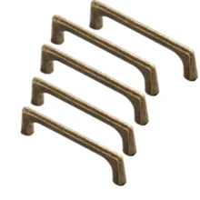 1 pieza/5 piezas Manijas de puerta de muebles de aleación de cobre marrón vintage, perillas de cajón de níquel antiguo, tiradores de armario, herrajes de puerta de muebles de orificio único, distancia entre centros de 96 mm, 128 mm, 160 mm, 192 mm, 320 mm - Multicolor - Ver 27