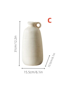 1 Peça Vaso Cerâmico Estilo Medieval Clássico com Boca Fina e Alça, Pode Conter Água, Adequado para Decoração de Estilo Centro-Asiático