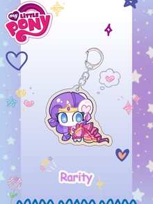 MY LITTLE PONY 1/6 Stücke Neue Xiaoma Baoli Anime Spiel Zubehör Schlüsselanhänger Biqi Yunbao Rourou Ziyue süße Acryl Rucksack Anhänger, kreativer Cartoon Anhänger, süßes Mädchen Anhänger Kunstwerk, das beste Urlaubsgeschenk für gute Freunde, Party Atmosphäre Dekoration, perfekte Party Dekoration, Heim Dekoration Ornament, perfekte Zimmer Dekoration