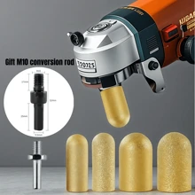 Professioneller Winkelschleifer Fräsaufsatz-Set für Quarzstein-Arbeitsplatten mit Heckbogen-Schneidkopf, Spritzschutz für Stein, Heck-Rundbodenpolierkopf - inklusive kostenlosem M10-Adapter