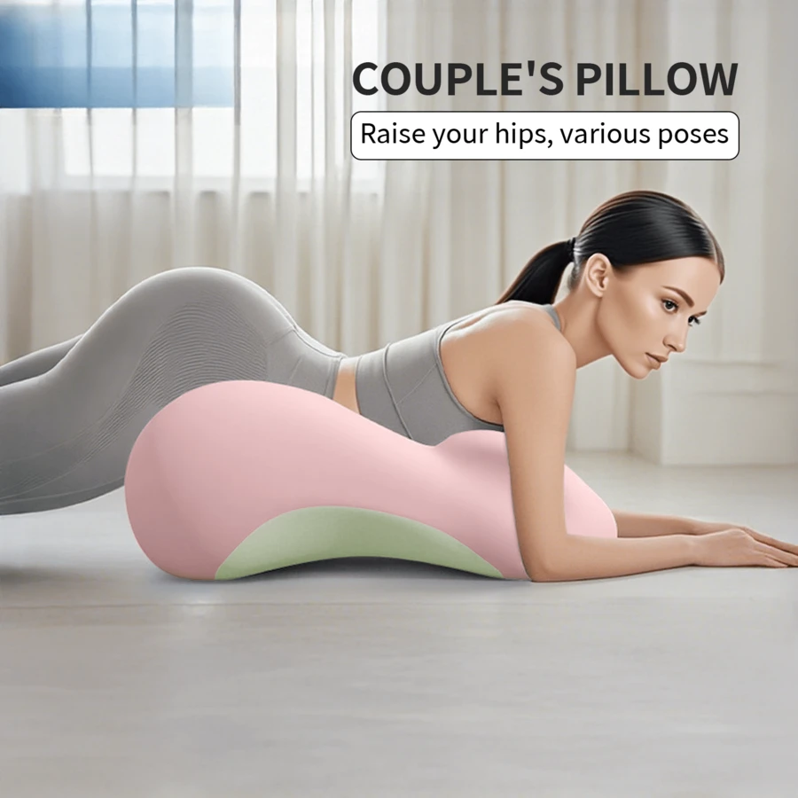 High-End Memory Foam Multifunctional Pillow ,Lumbar Support ,For Outdoor Camping, Office Cushions,Home Bedding Essentials - Light Pink - View 1