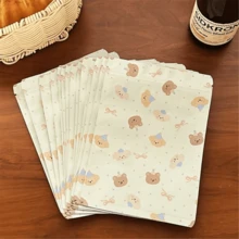 20pcs Party Gift Packaging Bags, Holiday Gift Wrapping Self-Sealing Bags, Premium Teddy Bear Pattern Gift Bags, Suitable For Women's Small Gifts Packaging, Christmas, Valentine's Day, Party, Birthday Gifts, Daily Storage Bags, Plastic Self-Sealing Bags.