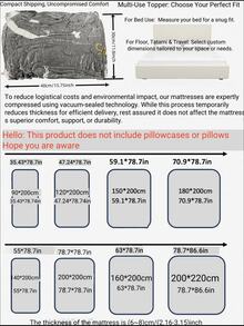 1pc Mattress Pad, For Sleeping, Cooling Thick Mattress Topper, With 8-21 Inch Deep Pocket, Plush Mattress Cover, Filled With Ultra-Soft Fiber, Breathable Quilted Mattress Pad