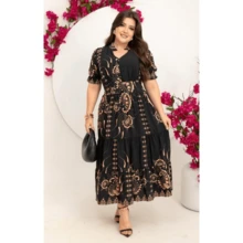 Vestido Elegante Feminino em Tecido Duna Conforto e Sofisticação para Todas as Ocasiões - Preto - Visão 2