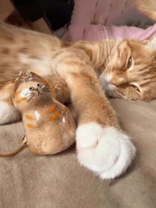 1 Keychain Cat Hair Collector Is Suitable For Kittens And Puppies, Suitable For Commemorating Cat And Dog Hair, Key Pendants, Pet Hair Souvenirs, Keychains, Backpacks, School Bags, Mobile Phone Chains