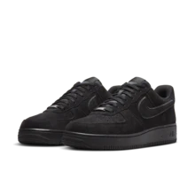 Nike Air Force 1 時尚舒適休閒 防滑耐磨 低筒 板鞋 男女同款 黑色 HQ1966-002 - 黑色 - 查看 1
