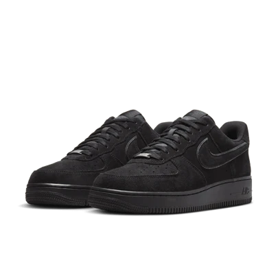 Nike Air Force 1 時尚舒適休閒 防滑耐磨 低筒 板鞋 男女同款 黑色 HQ1966-002