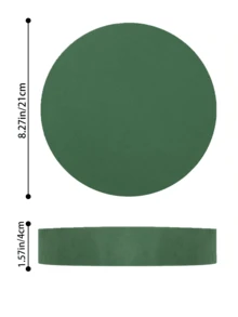 1/3pcs Green Round Floral Foam Bricks, Dry Flower Foam Blocks, Fresh Flower Foam For DIY Flower Arranging, Suitable For Wedding And Holiday Party Decoration - Green 21cm - View 4