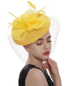 1Pc Ffascinators Hats For Women Fancy Tea Party Hats 2024 Elegant 1950s Kentucky Derby Hats Feather Hair Clip For Bride Wedding Party Birdcage Veil Headband Flower 1920s Headpiece For Horse Race Vintage Bridgerton Fedora Beret Hats 50s Outfit Church Hats Black Veil For Funeral 1940s Dresses Victorian Hat Pillbox Hats Lolita Accessories For Women Girl Birthday Mother's Day Halloween Christmas Gift - Style a - View 10