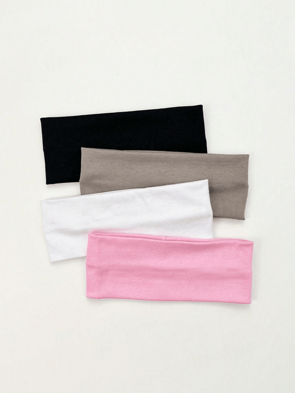 Faixas de cabelo de tecido multicolorido, versáteis para uso diário, acessórios para cabelo, faixas de cabelo para treino, faixa de suor para ioga, outono e inverno, lenço de cabeça para outono e inverno, faixa de cabeça para roupas de férias femininas