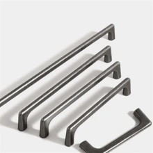 1 pieza/5 piezas Manijas de puerta de muebles de aleación de cobre marrón vintage, perillas de cajón de níquel antiguo, tiradores de armario, herrajes de puerta de muebles de orificio único, distancia entre centros de 96 mm, 128 mm, 160 mm, 192 mm, 320 mm - Multicolor - Ver 3