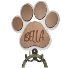 Personalised Dog Lead Holder, Wooden Dog Leash Hanger, Handmade Dog Sign, Leash Storage, Wood Sign