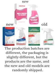 1 件装多功能瓷砖清洁剂，用于清洁墙壁、地板、瓷砖、浴缸和厕所，新旧型号随机发送