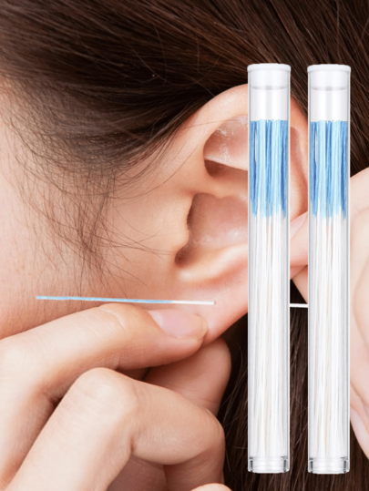 120/60 peças de fios para limpeza de ouvido, limpador de ouvido de , ferramenta de limpeza de cera de ouvido de papel azul para casa, decoração de sala de estar, quarto, banheiro, artigos de viagem, casamento, festa, aniversário, presentes para homens, mães, pais, amigos, ano novo, acessórios, presente engraçado