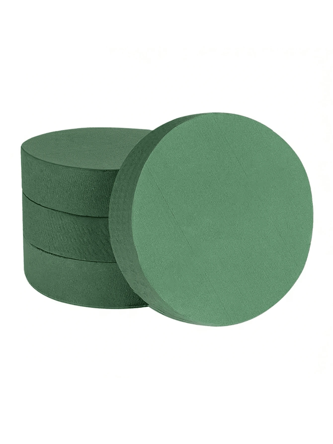 1/3pcs Green Floral Foam Round Florist Foam Brick Dry Floral Foam Blocks Fresh Flowers Foam Mud DIY Flower Arrangements Supplies For Wedding And Festival Party Decor