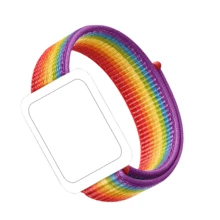 Nylon Sports Watch Band, Compatible With Series 11/SE/3/Ultra 3/38/40/41/42/44/45/49mm, Adjustable Breathable Woven Strap Unisex, Compatible With Series Ultra 9/8/7/6/5/4/3/2/1 SE, Suitable As Back To School Gift - Multicolor - View 5