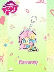 MY LITTLE PONY 1/6 Stücke Neue Xiaoma Baoli Anime Spiel Zubehör Schlüsselanhänger Biqi Yunbao Rourou Ziyue süße Acryl Rucksack Anhänger, kreativer Cartoon Anhänger, süßes Mädchen Anhänger Kunstwerk, das beste Urlaubsgeschenk für gute Freunde, Party Atmosphäre Dekoration, perfekte Party Dekoration, Heim Dekoration Ornament, perfekte Zimmer Dekoration