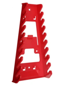 工具挂架多槽塑料工具挂钩多功能孔板塑料挂钩工具挂架扳手收纳架 - 彩色 - 查看 5