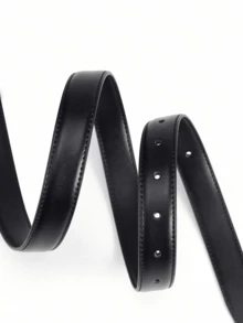 女士时尚针扣腰带，学生适用，简约百搭牛仔裤装饰腰带 - 彩色 - 查看 5