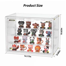 LOVEWE 4 Tiers Clear Display Case For Figures, Acrylic Storage Organizers Box With Magnetic Door, Large Dustproof Showcase For Collectibles Action Figure - 無色 - 查看 4