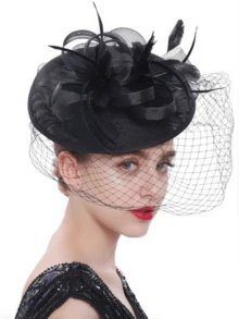 1Pc Ffascinators Hats For Women Fancy Tea Party Hats 2024 Elegant 1950s Kentucky Derby Hats Feather Hair Clip For Bride Wedding Party Birdcage Veil Headband Flower 1920s Headpiece For Horse Race Vintage Bridgerton Fedora Beret Hats 50s Outfit Church Hats Black Veil For Funeral 1940s Dresses Victorian Hat Pillbox Hats Lolita Accessories For Women Girl Birthday Mother's Day Halloween Christmas Gift - Style a - View 20