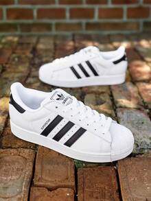 Adidas Originals Superstar II Shoes For Women, Shell-Toe Casual Activewear Sneaker For Daily Wear, Minimalist Low Top Sneaker For School And Workday Chic, Color Block Sneaker For Women's Fall Outfits, Black And White Shoe For Skate Outfits - 雲白 / 核心黑 / 雲白色 - 查看 1