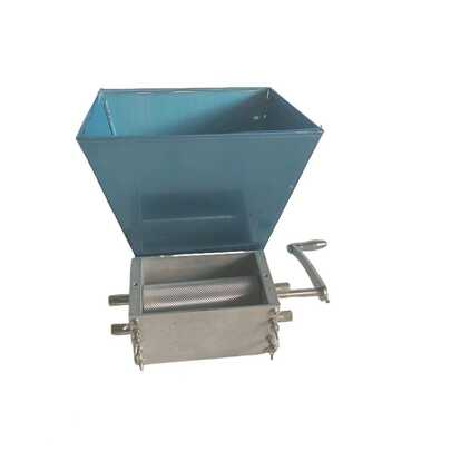 1pc Silver Manual Stainless Steel 3-Roller 5-Grain Grinder Mill, Wheat Flour Grinder For Homemade Wine Equipment, Christmas Party Supplies, Family Dinner