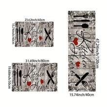 1 Peça Tapete Antifadiga de Cozinha, Tapete Antiderrapante de Corredor e Sacada, Tapete Absorvente de Banho, Tapete de Chão de Lavanderia, Capacho de Entrada, Tapete Lavável de Corredor para Lavanderia